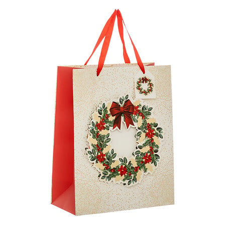 Sac Cadeau Imprimé de Noël - Taille Moyenne - Dream - L26xP12,7xH32,4cm