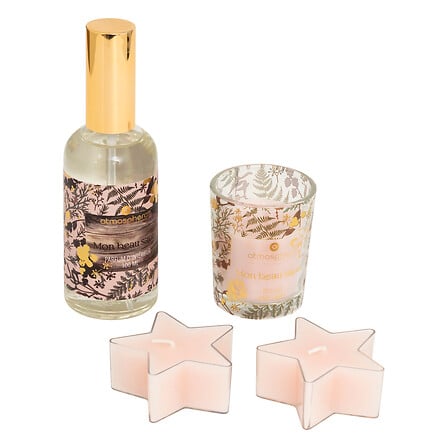Coffret Spray et Bougies parfumées Sapin