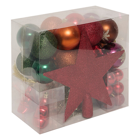 Kit de boules de Noël de 44 pièces - Mysterious