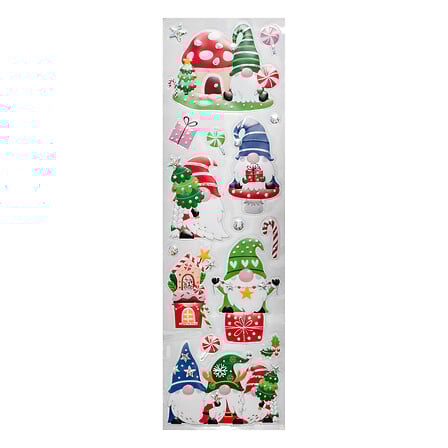 Planche d'Autocollants Multicolores - 15,5x57cm - 3 modèles disponibles