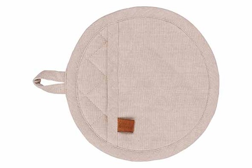Manique ronde en coton sable Ø20cm Cosy & Trendy