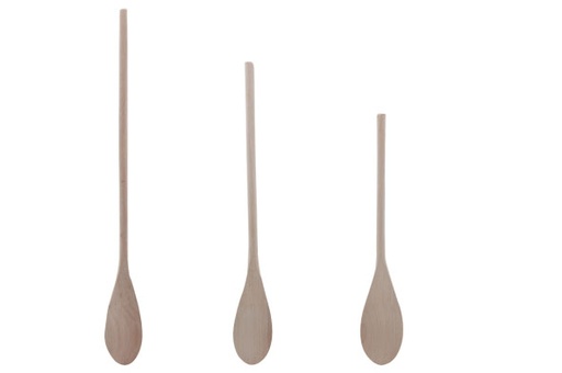COSY & TRENDY - 3 CUILLÈRE EN BOIS - L25-30-35CM - EN ÉRABLE