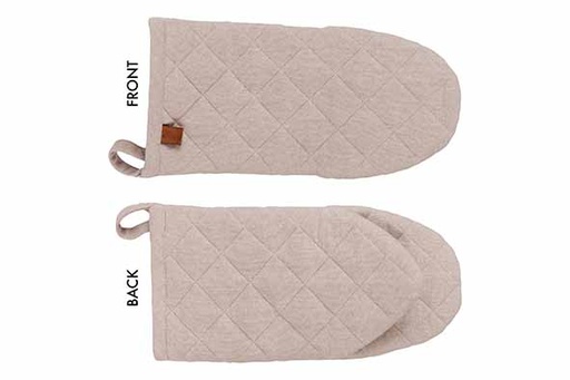 STOFF - 1 GANT DE CUISINE COULEUR SABLE - 31x15xH3CM