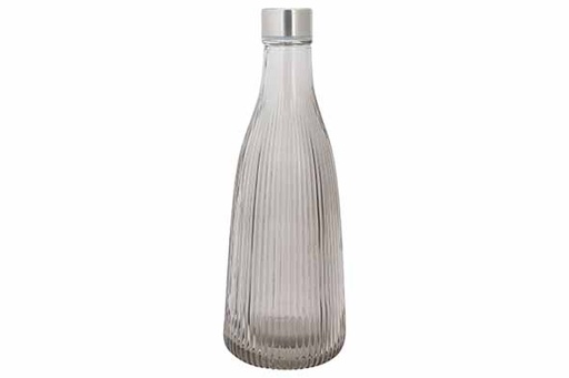 ATLA BOUTEILLE 1L SMOKEY GREY D10,1XH28CM - AVEC BOUCHON INOX