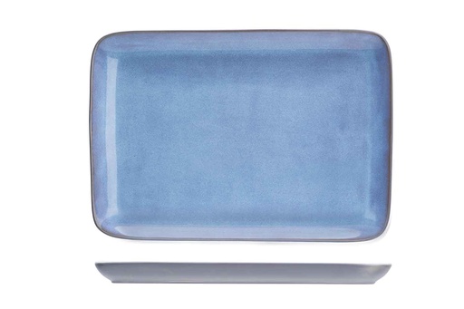 BAIKAL - ASSIETTE RECTANGLE - BLEUE - 21X15CM 