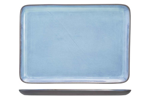 BAIKAL - ASSIETTE RECTANGLE - BLEUE - 31,5X22,5CM