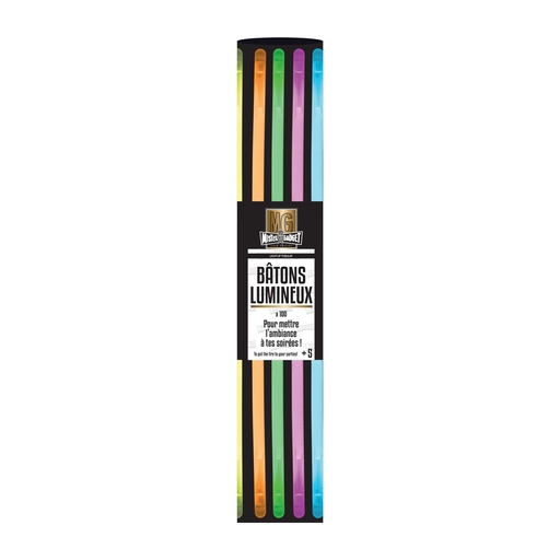 100 LUMIOSTICK MULTICOLORE