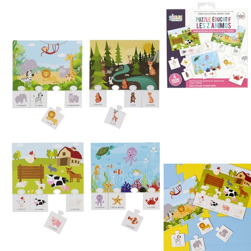 JEU DE MÉMOIRE ÉDUCATIF - ANIMAUX
