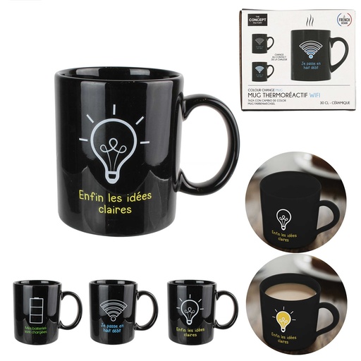 MUG THERMORÉACTIF - NOIR - 30CL