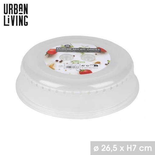 CLOCHE POUR MICRO ONDES EN PLASTIQUE D26,5XH7CM
