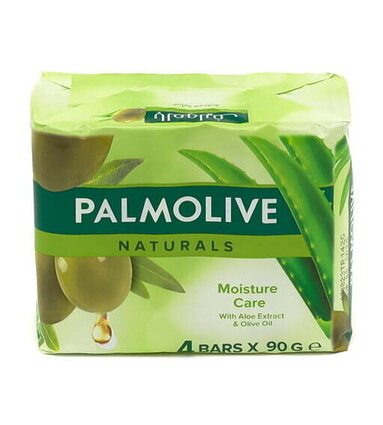 PALMOLIVE NATURALS - SAVON - 4X90GR - OLIVE & ALOE VERA