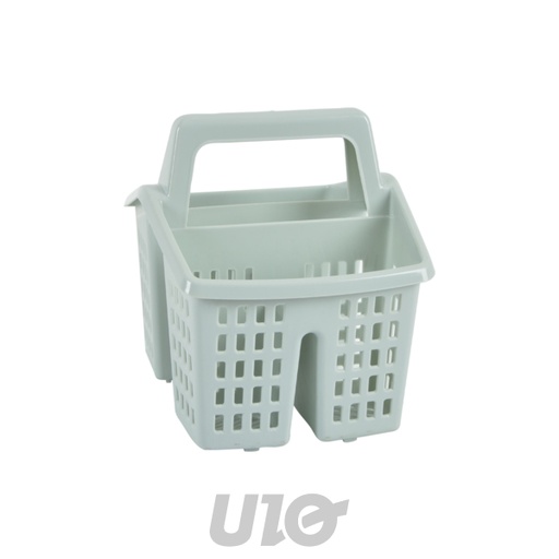 ÉGOUTTOIR À COUVERTS EN PLASTIQUE 17,5*14,5*H16,5CM BLEU GIVRE