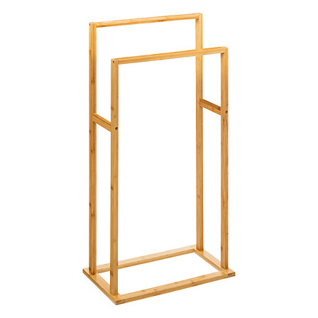 PORTE SERVIETTE AVEC PIED EN BAMBOU