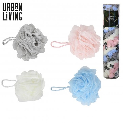 FLEUR DE BAIN 40GR AVEC CORDON - 4 COULEURS ASSORTIES