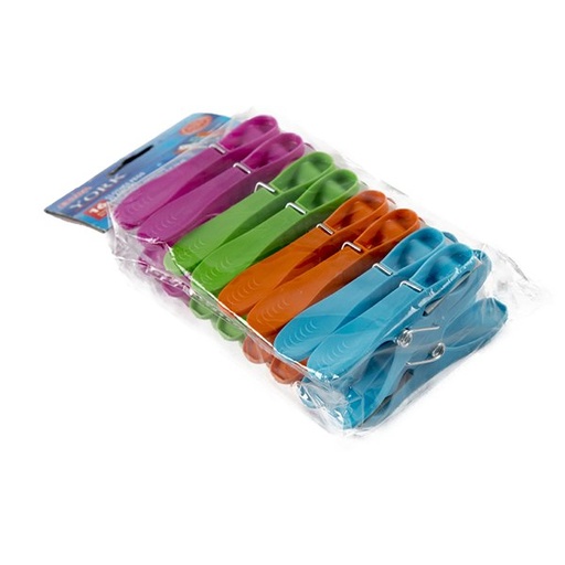 PINCES À LINGE EN PLASTIQUE - 16 PIÈCES