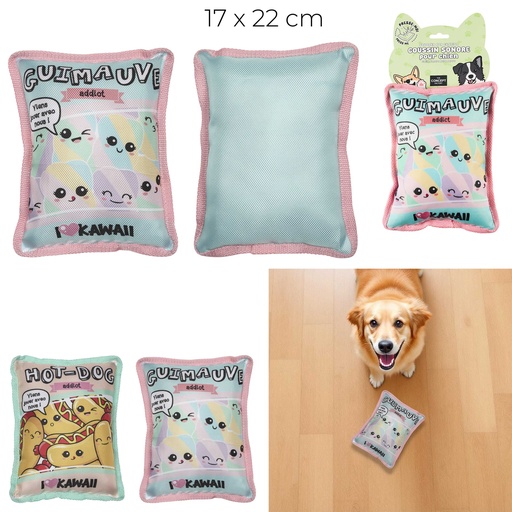 COUSSIN KAWAII POUR ANIMAUX 17X22CM