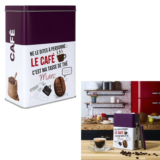 BOITE MÉTAL CAFÉ LUDIQUE
