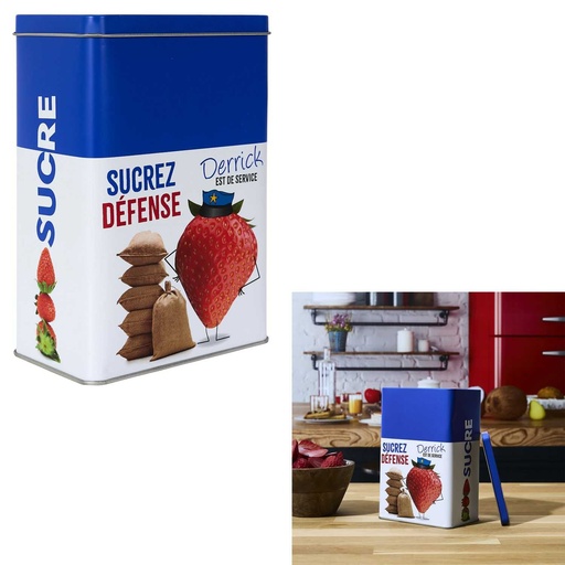 BOITE MÉTAL À SUCRE LUDIQUE