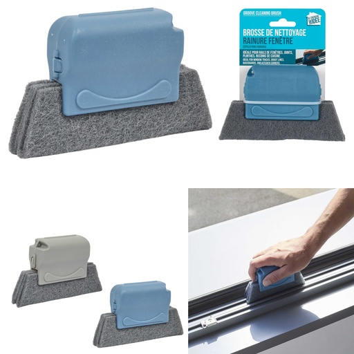 BROSSE DE NETTOYAGE SPÉCIALE RAINURES DE FENÊTRE
