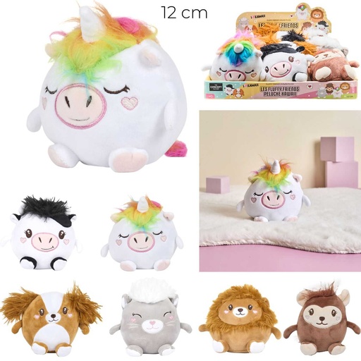 PELUCHE KAWAII FLUFFY FRIENDS 12CM