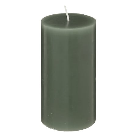 BOUGIE RONDE - HUGO - VERTE - 7X13CM