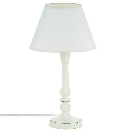 LAMPE DROITE LÉO - H36CM - EN BOIS BLANC