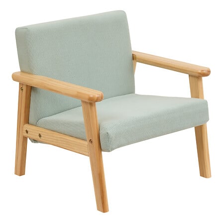 FAUTEUIL BASILE EN VELOURS CÔTELÉ