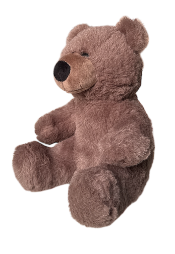 JOUET PELUCHE OURS ASSIS - 20CM