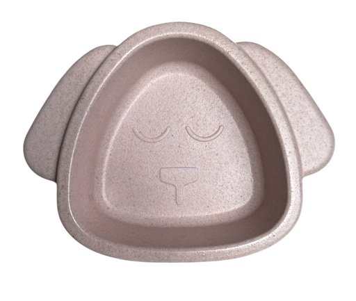 GAMELLE BAMBOU EN FORME DE CHAT 14X12X5CM