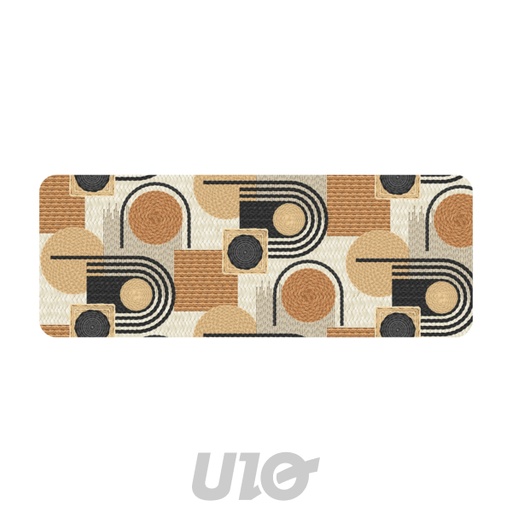 TAPIS RECTANGLE 45x120CM MOUSSE IMPRIMÉ RONDIPOP NOIR