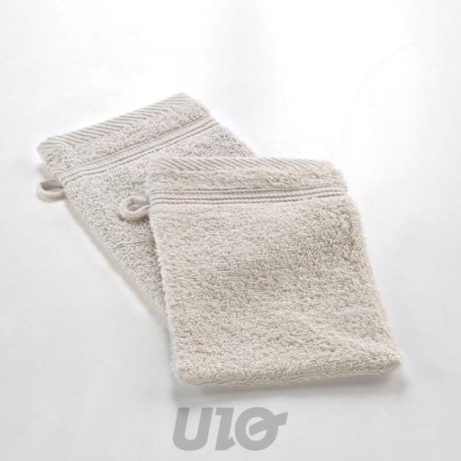2 GANTS DE TOILETTE 15x21CM ÉPONGE UNIE TENDRESSE LIN