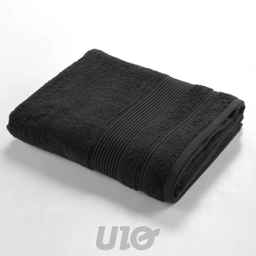 ESSUIE (DRAP) DE BAIN 90x150CM ÉPONGE UNIE TENDRESSE NOIR