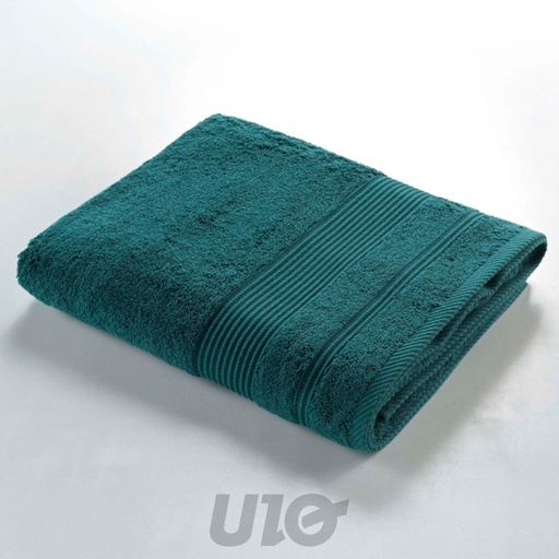 ESSUIE (DRAP) DE BAIN 90x150CM ÉPONGE UNIE TENDRESSE ÉMERAUDE