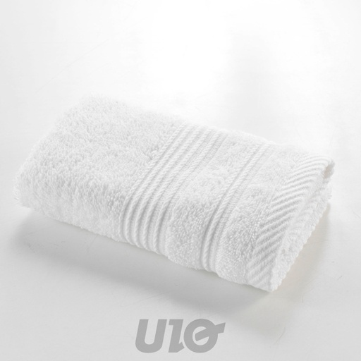 SERVIETTE INVITÉ 30x50CM ÉPONGE UNIE TENDRESSE BLANC