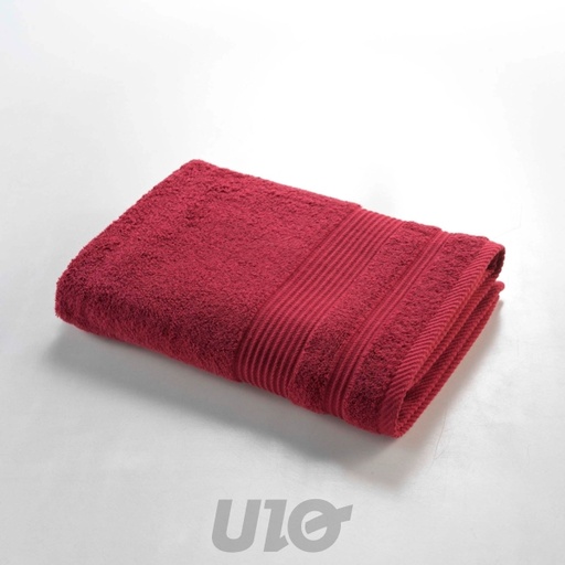 ESSUIE (DRAP) DE DOUCHE 70x130CM ÉPONGE UNIE TENDRESSE RUBIS