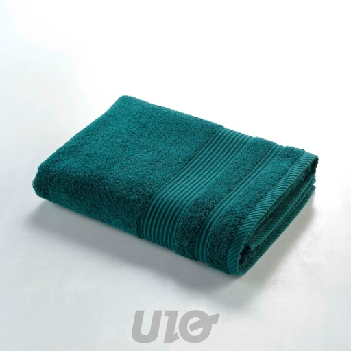 ESSUIE (DRAP) DE DOUCHE 70x130CM ÉPONGE UNIE TENDRESSE ÉMERAUDE