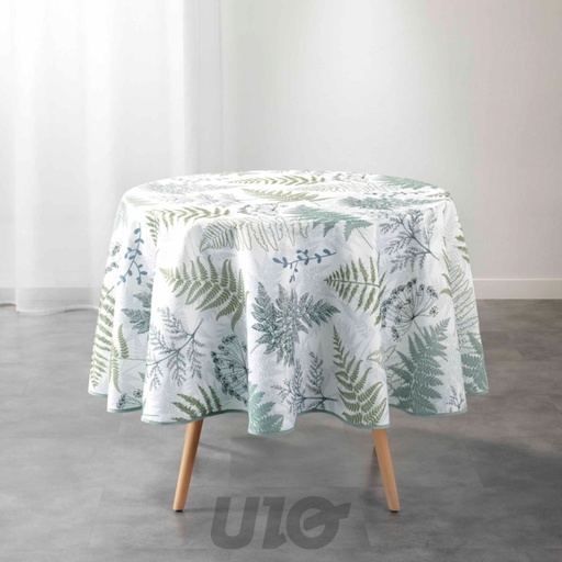 NAPPE RONDE DIAMÈTRE 180CM POLYESTER IMPRIME MÉLISANDRE