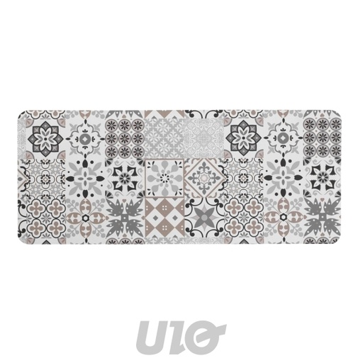 TAPIS DE BAIN 50x120CM ULTRA-ABSORBANT IMPRIMÉ SALOU NATUREL DES. PLACE