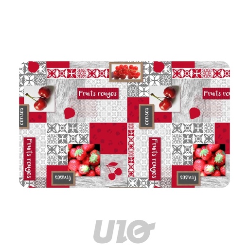 TAPIS RECTANGLE 45x75CM MOUSSE IMPRIMÉ FRAISIA