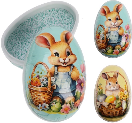 OEUF DE PÂQUES - 18X11CM - 2 MODÈLES DISPONIBLES