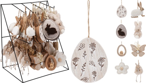 DÉCORATION DE PAQUES À SUSPENDRE - 8 MODÈLES DISPONIBLES