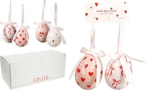 2 OEUFS DE PÂQUES À SUSPENDRE