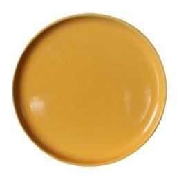 [TS-220616.2] ASSIETTE DESSERT MOUTARDE BRILLANT DIA.20CM