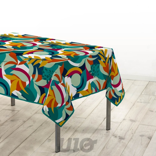 NAPPE RECTANGLE 150 x 240 CM POLYESTER IMPRIMÉ CARAIBES
