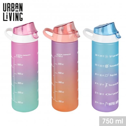 GOURDE DE MOTIVATION GRADUÉE - 750ML - 3 COULEURS DISPONIBLES