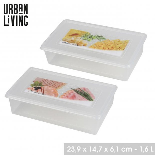 BOITE DE CONSERVATION POUR FINE TRANCHE 1600ML 23,9X14,7XH6,1CM