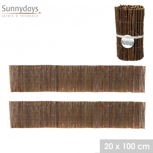 MON JARDIN - BORDURE DE JARDIN EN SAULE - 20X100CM