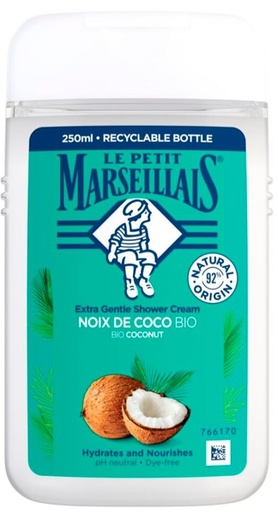 Le Petit Marseillais Crème Douche Extra Douce Noix de Coco Bio 250ml