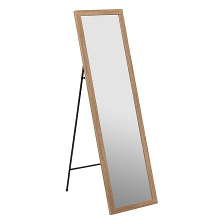 MIROIR AVEC PIED 35X125CM - DISPONIBLE EN NOIR / BLANC / BOIS