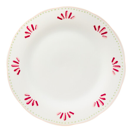 ASSIETTE PLATE MOTIF FLEUR D27CM